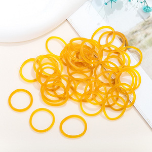 Yellow Rubber Bands Small Size For DIY Jewelry Accessories Office Use Durable Elastic Supply Craft Supplies - Product Image 3