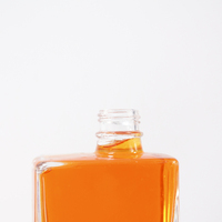 Bouteilles en verre cristal transparent rectangulaires carrées à goulot asymétrique pour whisky, vodka, vides, 375 ml, 500 ml, vente en gros