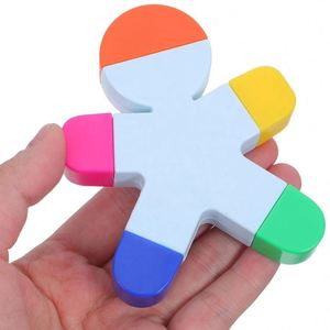 Bolígrafo Resaltador con Forma Humana y Logotipo Personalizado, Multicolor, Artículo de Papelería para Oficina, Regalo para Ferias Comerciales - Product Image 4