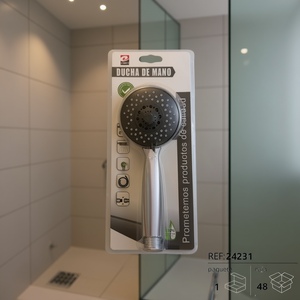 Doccetta con Tubo e Regolatore di Flusso per Bagno - Product Image 3