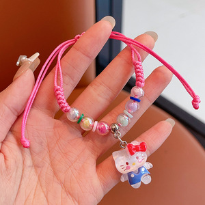 Braccialetto con Ciondolo Cartone Animato, Braccialetto Anime Fatto a Mano con Corda Intrecciata, Braccialetto dell'<span class=keywords><strong>Amicizia</strong></span> per Bambini - Product Image 5