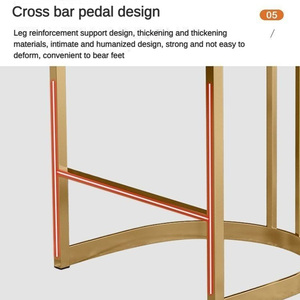 Último Diseño <span class=keywords><strong>Sillas</strong></span> de Metal de Gran Venta <span class=keywords><strong>para</strong></span> <span class=keywords><strong>Barra</strong></span> de Desayuno a Precio de Mayoreo Excelentes <span class=keywords><strong>Sillas</strong></span> de Bar de Lujo Blancas Suaves y Personalizadas <span class=keywords><strong>para</strong></span> Cocina - Product Image 4