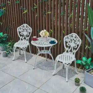 CHOUVANT K/D Outdoor Furniture Garden Set Casual Cast Aluminum Furniture Tables Classical Courtyard Bistro Tables/backyard