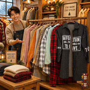 Camicie Invernali Usate All'Ingrosso in Balle, Grado A, Seconda Mano, da Uomo, in Flanella Spessa Foderata in Pile, Lotto Misto, Fornitore Esportatore - Product Image 1