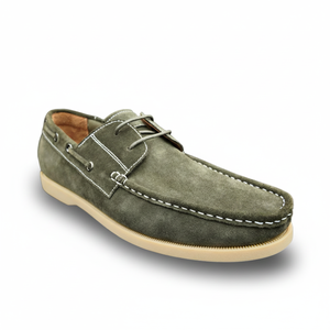 Chaussures bateau pour hommes en cuir véritable faites à la main, basses, à lacets, légères, respirantes, décontractées, polyvalentes et confortables - Product Image 4