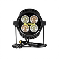 200W Lampu Par COB Empat Kepala Tahan Air Berdaya Tinggi 240V untuk Pertunjukan Panggung, Acara Pernikahan, Pencahayaan Warna Ganda