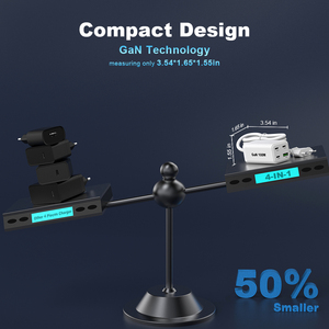 Chargeur portable Gan 100w Type C 3C1A avec cordon d'alimentation, charge rapide PD QC Usb c 100w 65w 30w pour ordinateur portable <span class=keywords><strong>Samsung</strong></span> iPhone - Product Image 4