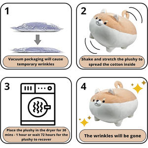 Peluche de Animal de Peluche, Almohada de Perro Corgi de Peluche Suave, Almohada de Cuerpo de Anime Kawaii, Almohada Regordeta para el Hogar, Lindos Regalos de Corgi, Almohadas de Perro Blanditas - Product Image 4