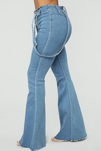 Pantalones <span class=keywords><strong>vaqueros</strong></span> elásticos transpirables para mujer, <span class=keywords><strong>vaqueros</strong></span> de talla grande a la moda, venta al por mayor - Product Image 6