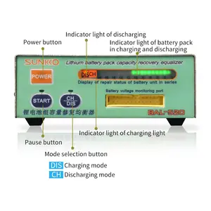 Lithium Battery Pack Repair Balance Restaurar Capacidade BAL520 Battery Pack Repair Equalizer