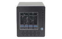 Armortec 4-Bay NAS Server Mini-ITX Intel Celeron 3855U Dual Core DDR4 Casing Penyimpanan Aluminium OEM ODM Kustomisasi