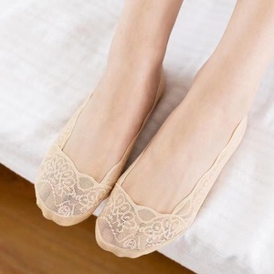 <span class=keywords><strong>Calcetines</strong></span> Cortos OEM para Niñas con Diseño de Encaje, Antideslizantes, de Silicona, Transpirables - Product Image 4