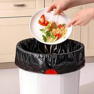 Huamaohengchun60 Count <b>Black</b> Drawstring <b>Bags</b> for Home Use Thickened <b>Bags</b> <b>Small</b> Drawstring <b>Bag</b> for Bathroom, Bedroom - Product Image 2
