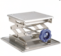 Table élévatrice à ciseaux manuelle, plateforme en acier inoxydable, plateforme de levage réglable pour laboratoire/atelier S0302