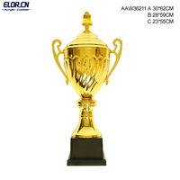 Nouveau Trophée Métallique Style Football Européen pour Spectacles de Mode, Souvenirs pour Fans, Récompenses, Coupe de Compétition Mondiale, Objet de Collection Commémoratif