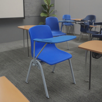 Chaise de formation multifonctionnelle mobile au design moderne Chaise pliante en plastique avec tableau d'écriture des fabricants