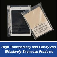 Emballage personnalisé en sachets OPP refermables pour vêtements, sous-vêtements, chaussettes et chaussures avec sachets transparents avec avertissement de suffocation