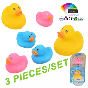 Jouets de bain de bébé de plage durables de haute qualité canards flottants éclaboussures jouets canard - Product Image 5