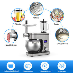 Personalización del comerciante Electrodomésticos <span class=keywords><strong>de</strong></span> <span class=keywords><strong>cocina</strong></span> para el hogar <span class=keywords><strong>Robot</strong></span> <span class=keywords><strong>Cocina</strong></span> 8L 10L SUS304 Tazón Máquinas para pasteles Soporte eléctrico Mezcladores <span class=keywords><strong>de</strong></span> alimentos - Product Image 4