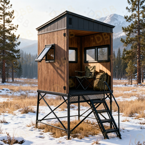 Torre Modular Reforzada Impermeable para Caza, con Capacidad de 600 lb, Elevada, para Múltiples Terrenos, de Acero Resistente, para Caza de Ciervos - Product Image 2