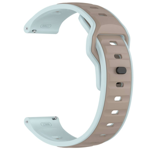 สายนาฬิกาซิลิโคนอัจฉริยะแบบคู่สำหรับนาฬิกา Huawei Watch 4 GT5 Xiaomi S4 amazfit Garmin 20มม. 22มม. สองสีสายรัดกีฬาหัวแบน - Product Image 5