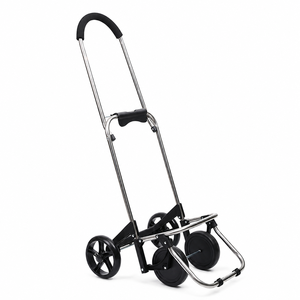 Chariot de courses pliable élégant et personnalisé, chariot à provisions portable avec roues pour supermarché, maison et usage extérieur - Product Image 4