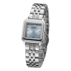 Montre-bracelet de luxe pour femme, étanche, en or, avec logo personnalisé, en acier inoxydable doré, tendance, décontractée, à quartz - Product Image 5