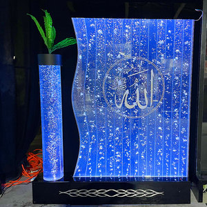 Panneau mural moderne en acrylique à bulles d'eau avec éclairage LED, design translucide pour la décoration de séparateur de pièce - Product Image 5