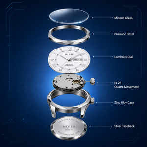 Meilleure Montre Homme Décontractée de Luxe, Étanche avec Calendrier, Lumineuse à Quartz, en Acier Inoxydable, Idéale pour les Affaires - Product Image 3