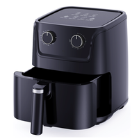 FRITEUSE À AIR Électrique Professionnelle 1500W 5.5L Avec Plaque Crisper Ready Bell Ring Protection Contre La Surchauffe
