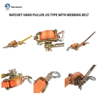 Tirette à cliquet industrielle HIDEA en acier, type JIS, à engrenages, BS 1.5T-2T, pour le cintrage de cargaisons, le tensionnement de câbles et la levée