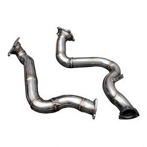 Collecteur d'échappement haute performance en acier inoxydable poli miroir Vortex pour Audi RS6 RS7 S6 S7 C7 C8 4.0T V8 Biturbo 2013-2026 - Product Image 1