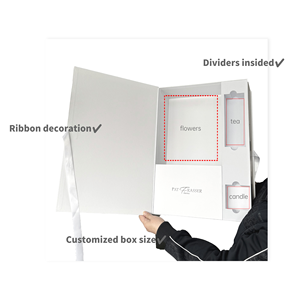 Caja de Regalo Rígida Tipo Libro, Grande, Personalizable, con Laminado Mate, Recubrimiento UV, Divisores, Reciclable y con Grabado en Relieve para Joyería - Product Image 2