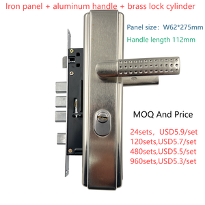 Bảng điều khiển cơ khí phím riêng tư khóa cửa nhà cửa chính lối vào xử lý khóa thiết lập an ninh bên ngoài phía trước cửa gỗ khóa - Product Image 2