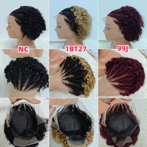 Promoción Letsfly: Peluca Corta Rizada Pixie con Frontal de Encaje 13x4, 100% Cabello Humano Brasileño, 10 Pulgadas, Negro Natural, $23 - Product Image 3