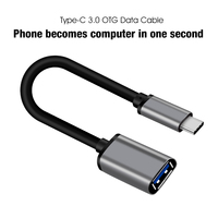 Adaptador USB tipo C macho a USB hembra, conector de cable OTG tipo C para MacBook 2019/2018/2017, Samsung Galaxy S20/S20 +