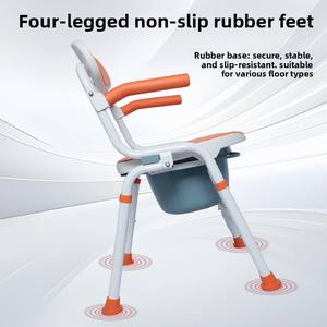 Haute qualité réglable pliable accessible salle de bain sécurité personnes âgées autonome encastré chaise de bain chaise de douche - Product Image 5