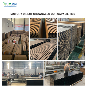 Panel Acústico Moderno de Listones de Madera de Lino, 80% de Reducción de Ruido, Ecológico, Ignífugo, <span class=keywords><strong>Aislamiento</strong></span> Acústico para Gimnasio, Escuela, Hogar, Hotel - Product Image 5