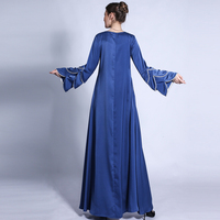 Queue de poisson Abaya manches 3 couches perles lumineuses a-ligne grande balançoire Maxi Robe turquie vêtements islamiques Robe de luxe Dubai Satin Abaya