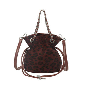 2026 best-selling women's fashionable leopard print waterproof polyester <b>soft</b> bucket <b>bag</b> crossbody <b>bag</b> - Product Image 4