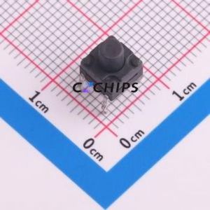 TSW061G70-250 Tactile Switch Through hole Component (THT) Switch Single Pole Single Throw Round Button 2.5N Through Hole - Product Image 1