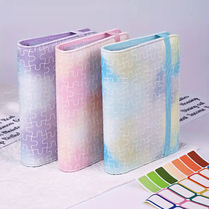 Custom Loose-Leaf Budget <b>Binder</b> 6 <b>Rings</b> <b>Binder</b> Leather Cover Notebook with Elastic Base Planner Book - Product Image 5