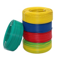 Câble électrique en cuivre sans oxygène isolé en PVC BVR torsadé de 4 mm, 450 V/750 V, pour bâtiment, usage domestique et intérieur