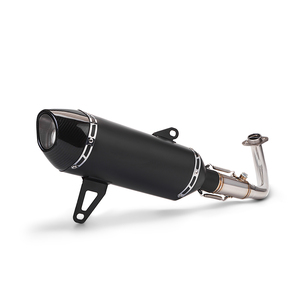 Xmax 300 XMAX300 2017-2025 Système complet d'échappement Slip on Silencieux R77 en fibre de carbone État neuf avec connexion du tube avant - Product Image 1