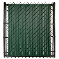 Lames ailées pour clôture grillagée à double paroi avec système de verrouillage vertical inférieur pour écran d'intimité