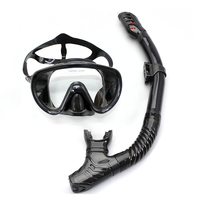 Masque de plongée pour adultes, verre trempé anti-buée, tube respiratoire entièrement étanche pour la plongée en apnée et la plongée sous-marine
