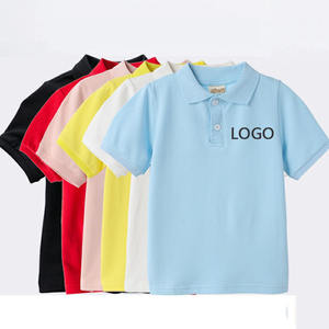 Polo de uniforme barato para niños y niñas de nuevo diseño de 2 a 15 años para estudiantes y profesores, Polo de dos tonos con logotipo bordado - Product Image 2