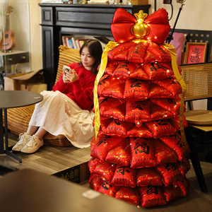 <b>New</b> Year Red Lucky Tree <b>Balloon</b> Decorations For <b>Home</b> Party Setup Christmas Tree Shape Toy <b>Balloons</b> - Product Image 3