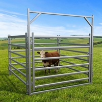 Panneaux de clôture portables pour enclos à bétail, galvanisés à chaud, robustes, pour ferme, chevaux, moutons