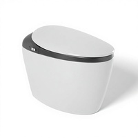 WC intelligent monobloc de luxe avec bidet autonettoyant, cuvette intelligente, siège chauffant pour salle de bain d'hôtel de luxe